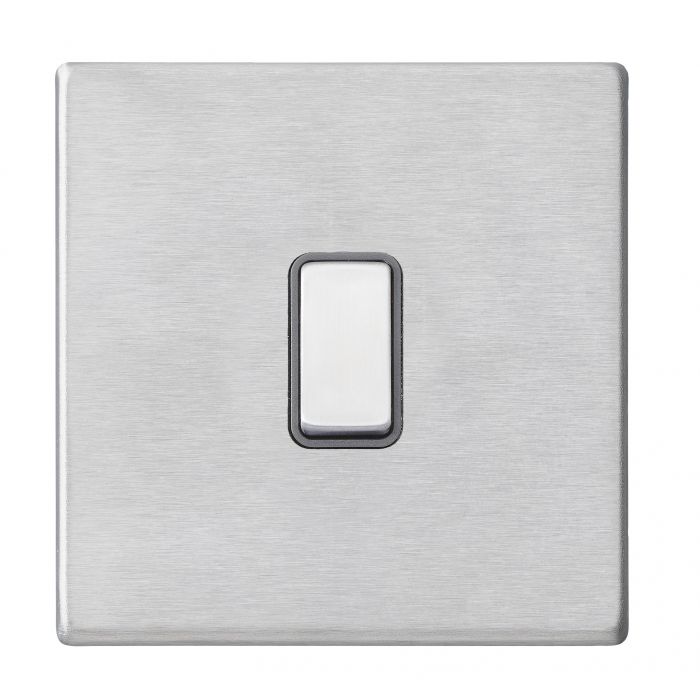 Hamilton 7G24R21SS-QG G2 Satin Steel 10A single 2 way light switch