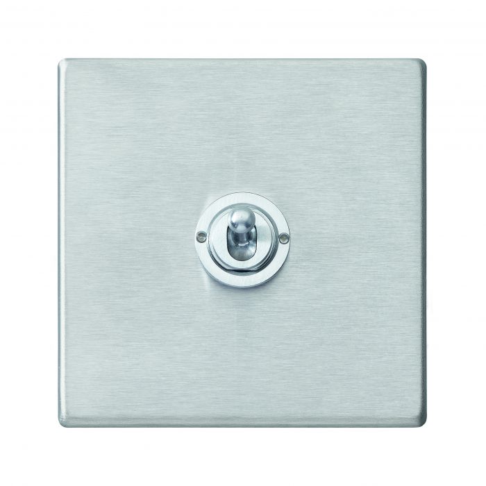 Hamilton 7G24T21 G2 Satin Steel 20A single toggle light switch 2 way