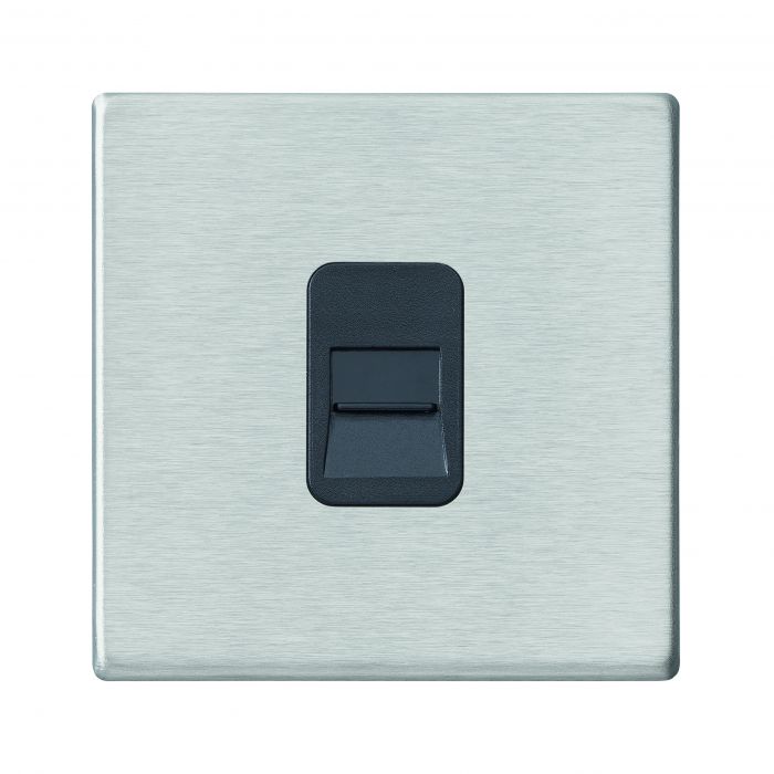 Hamilton 7G24TCMB G2 Satin Steel telephone master socket