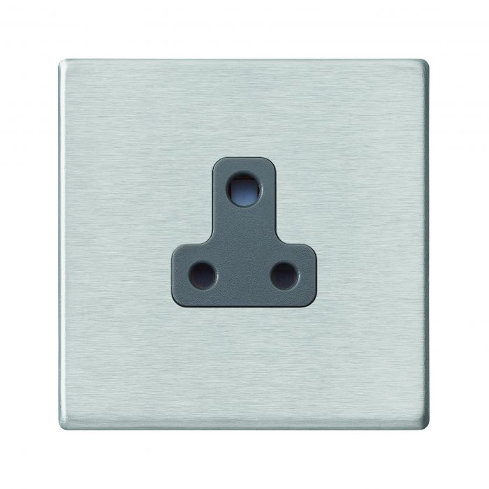 Hamilton 7G24US5QG G2 Satin Steel 5A unswitched socket