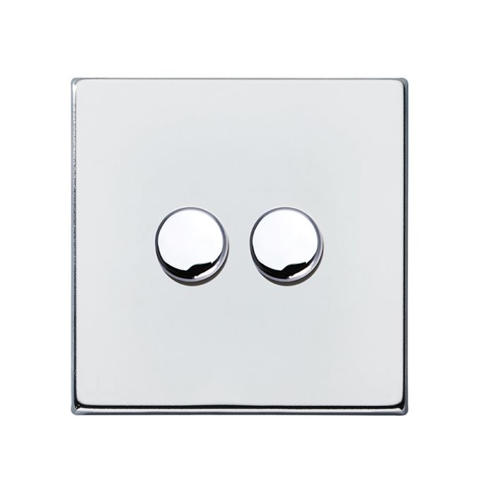 Hamilton 7G272X40 G2 Polished Chrome double 400w 2 way dimmer