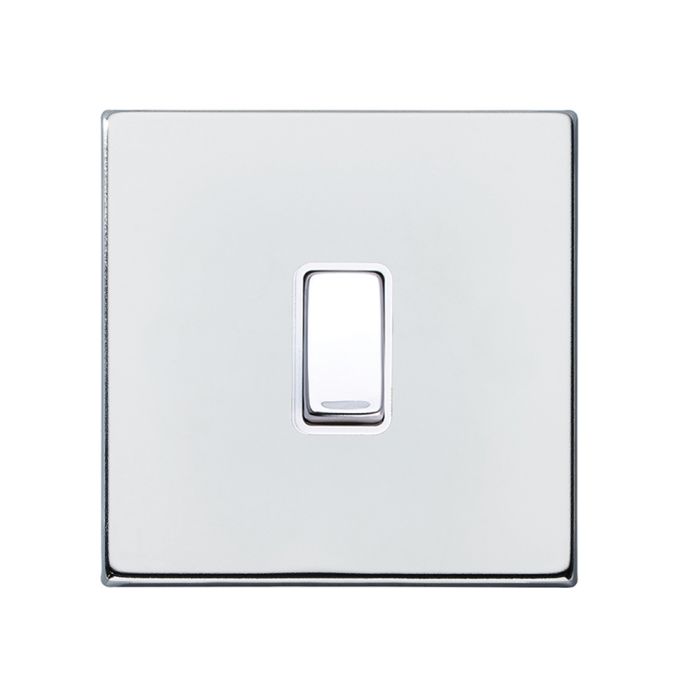 Hamilton 7G27RRTBC-W G2 Polished Chrome 10A single retractive switch (push to make & push to break)