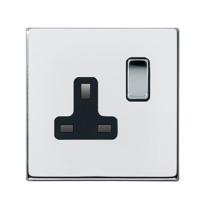 Hamilton 7G27SS1BC-B G2 Polished Chrome 13A single switched socket