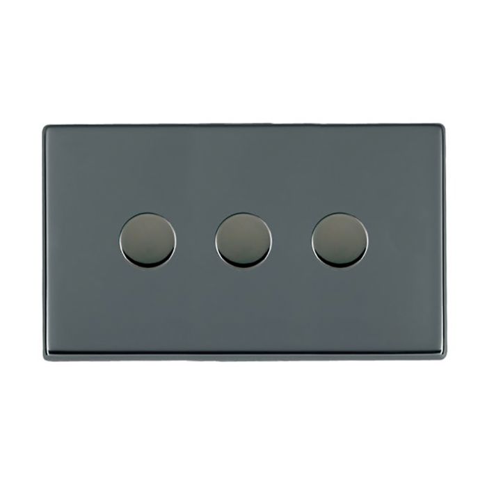 Hamilton 7G283X40 G2 Black Nickel triple 400w 2 way dimmer