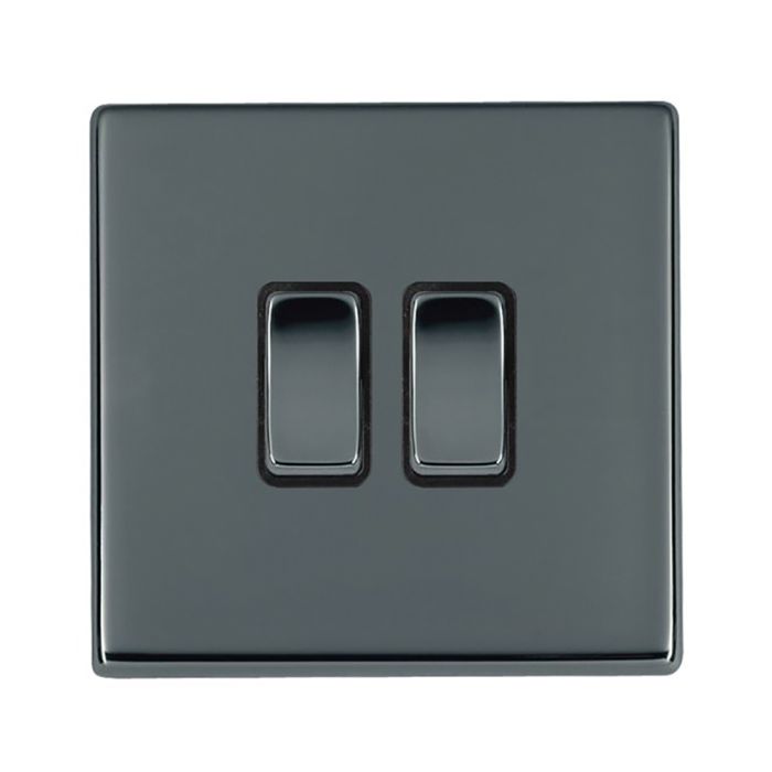 Hamilton 7G28R22BK-B G2 Black Nickel 10A double 2 way light switch