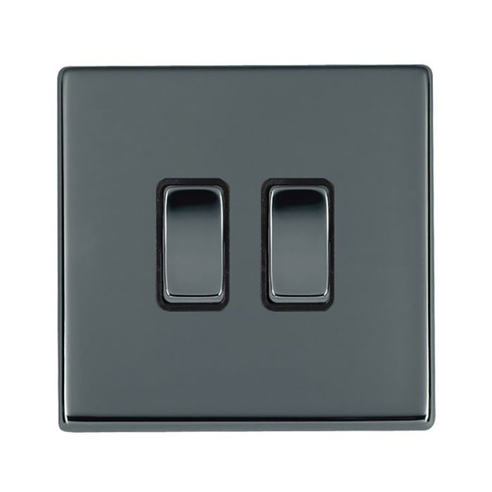 Hamilton 7G28R32BK-B G2 Black Nickel 10A double intermediate light switch