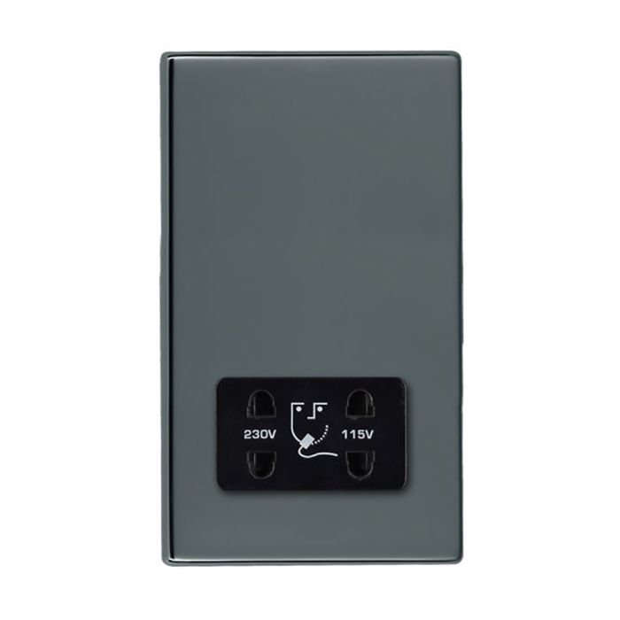 Hamilton 7G28SHSB G2 Black Nickel dual voltage shaver socket