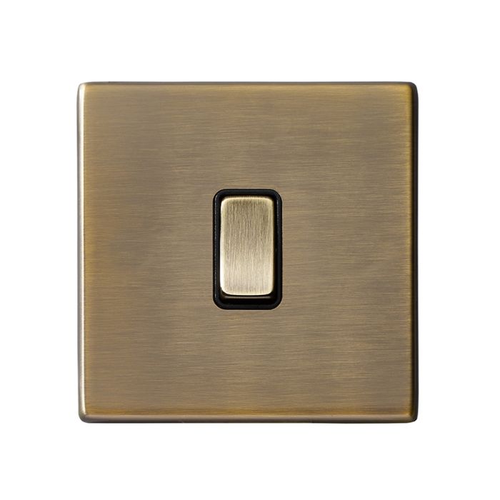 Hamilton 7G29R31AB-B G2 Antique Brass 10A single intermediate light switch