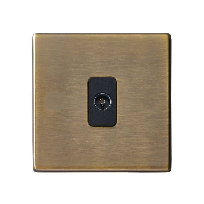 Hamilton 7G29TVB G2 Antique Brass non-isolated TV socket