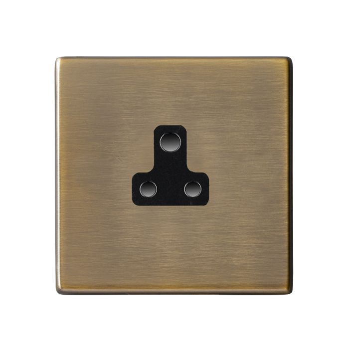 Hamilton 7G29US5B G2 Antique Brass 5A unswitched socket