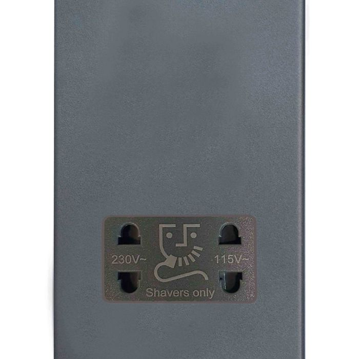 Hamilton 7G2ASHSQG G2 Anthra Gray dual voltage shaver socket