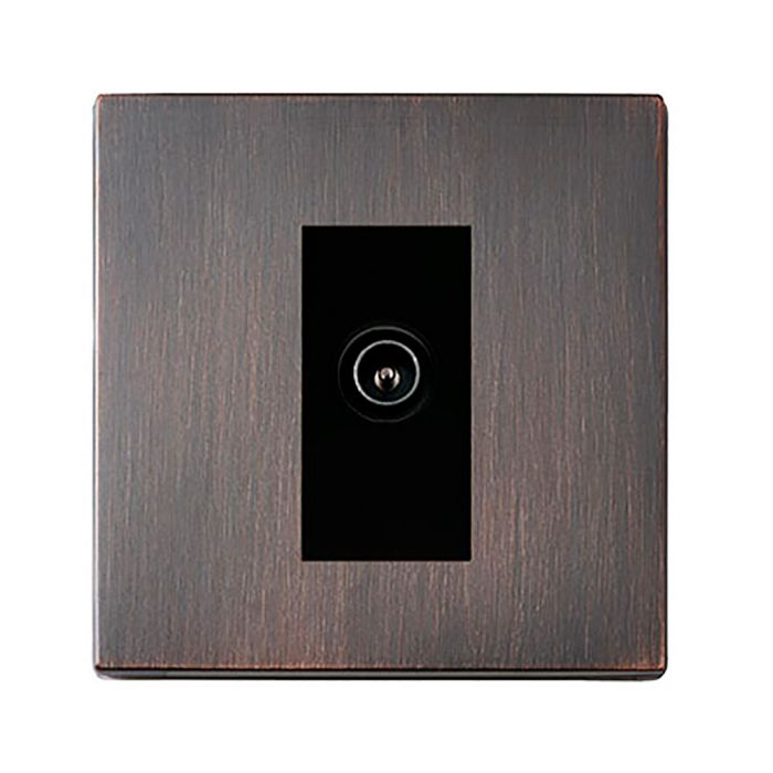 Hamilton 7G2EBDTVFB G2 Etrium Bronze non-isolated female TV socket