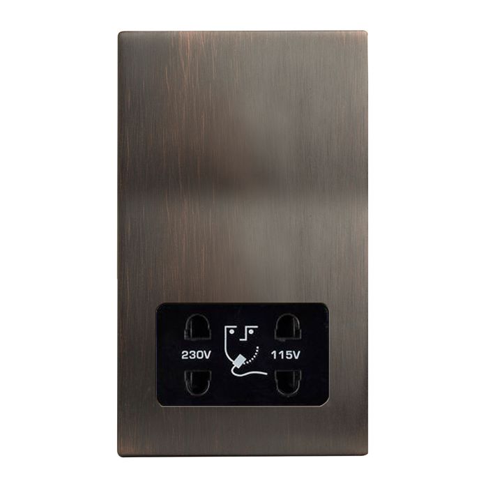 Hamilton 7G2EBSHSB G2 Etrium Bronze dual voltage shaver socket