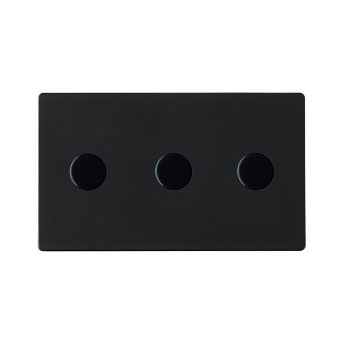 Hamilton 7G2MB3X40 G2 Matt Black triple 400w 2 way dimmer