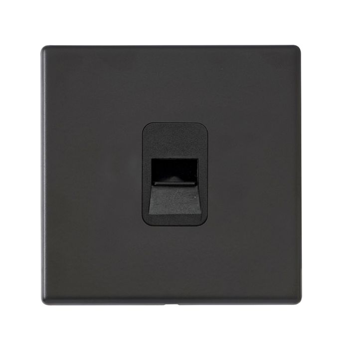 Hamilton 7G2MBTCMB G2 Matt Black telephone master socket