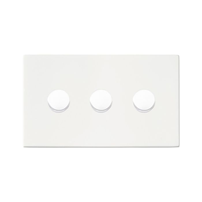 Hamilton 7G2MW3X40 G2 Matt White triple 400w 2 way dimmer