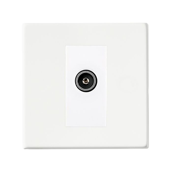 Hamilton 7G2MWDTVFW G2 Matt White non-isolated female TV socket