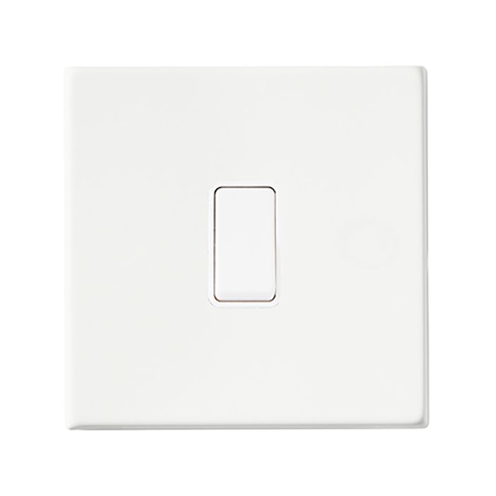 Hamilton 7G2MWR31WH-W G2 Matt White 10A single intermediate light switch