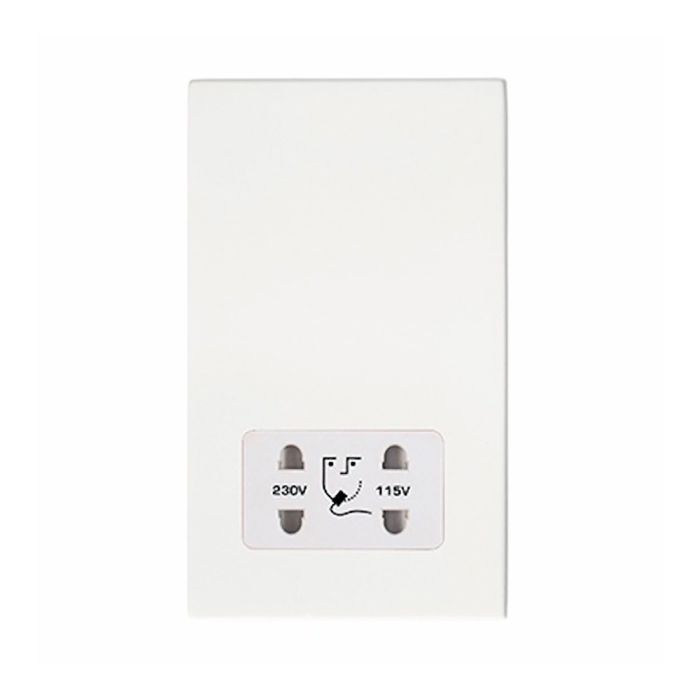 Hamilton 7G2MWSHSW G2 Matt White dual voltage shaver socket