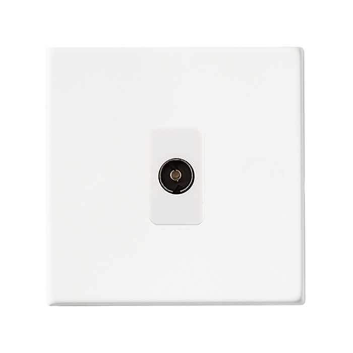 Hamilton 7G2MWTVW G2 Matt White non-isolated TV socket