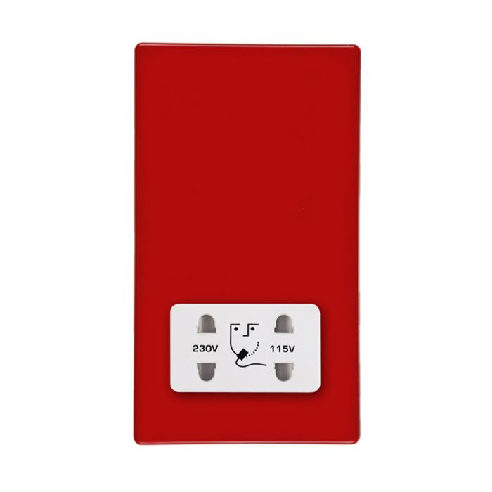 Hamilton 7RCSHSW CFX Gloss Red Shaver Socket Dual Voltage