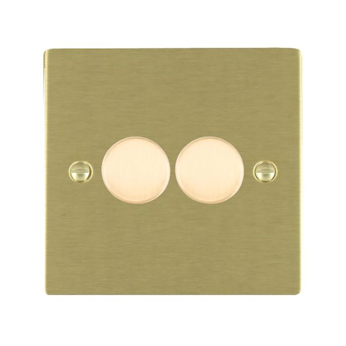 Hamilton 822X40 Satin Brass double 400w 2 way dimmer