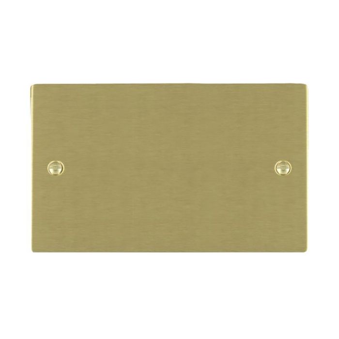 Hamilton 82BPD Satin Brass double blank plate