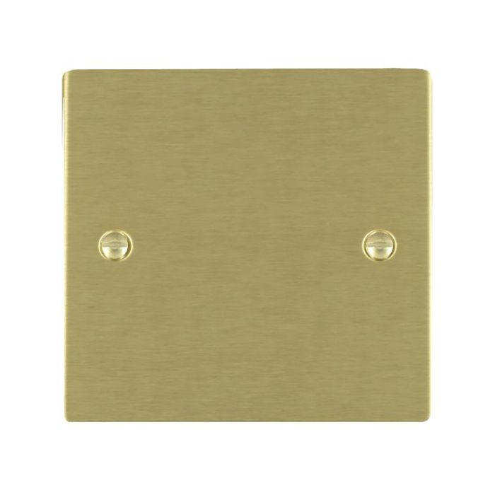 Hamilton 82BPS Satin Brass single blank plate