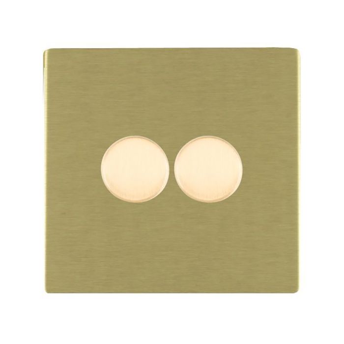 Hamilton 82C2X40 CFX Satin Brass double 400w 2 way dimmer