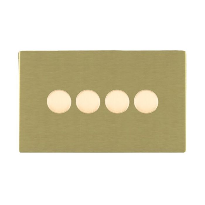 Hamilton 82C4X40 CFX Satin Brass quadruple 400w 2 way dimmer