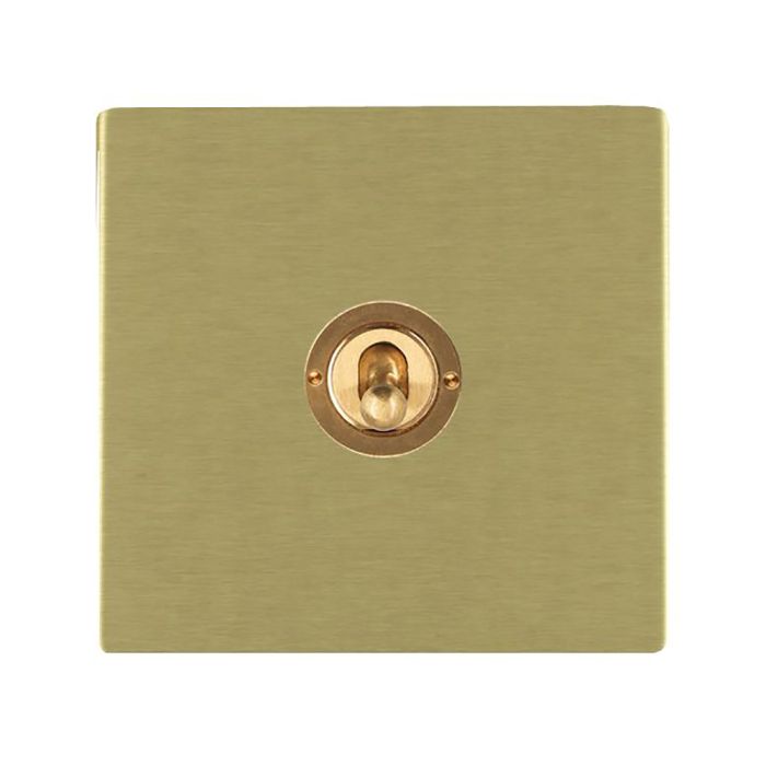 Hamilton 82CT21 CFX Satin Brass 20A single toggle light switch 2 way