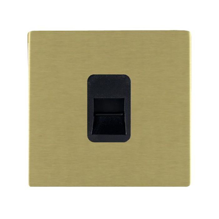 Hamilton 82CTCMB CFX Satin Brass telephone master socket