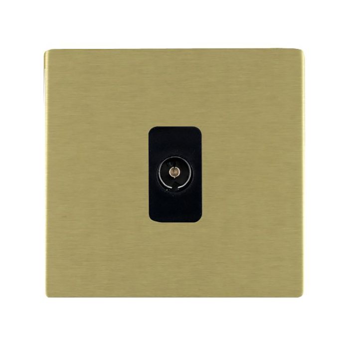 Hamilton 82CTVB CFX Satin Brass non-isolated TV socket