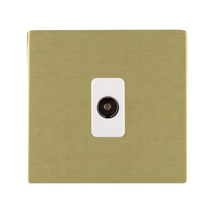 Hamilton 82CTVW CFX Satin Brass non-isolated TV socket