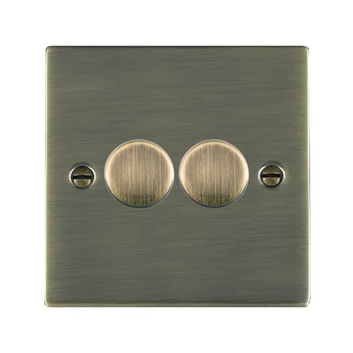 Hamilton 892X40 Antique Brass double 400w 2 way dimmer