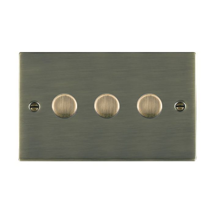 Hamilton 893X40 Antique Brass triple 400w 2 way dimmer