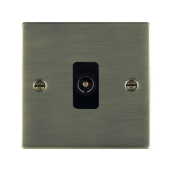 Hamilton 89TVB Antique Brass non-isolated TV socket