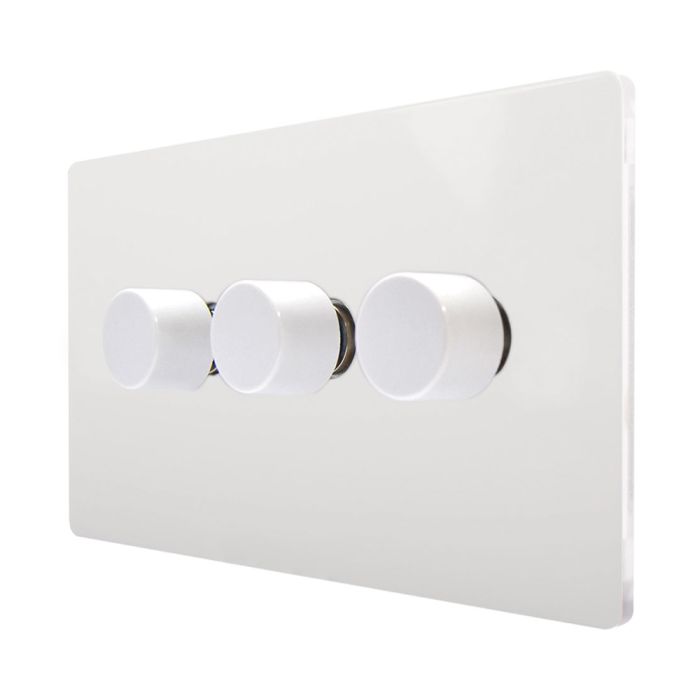 Hamilton 8WPC3XLEDITB100 CFX Primed White triple 100w LED 2 way dimmer