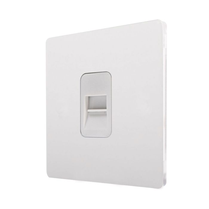 Hamilton 8WPCTCMW CFX Primed White telephone master socket