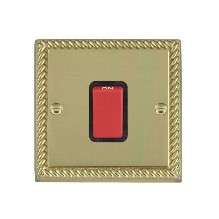 Hamilton 9045B Polished Brass 45A Switch 1 Gang