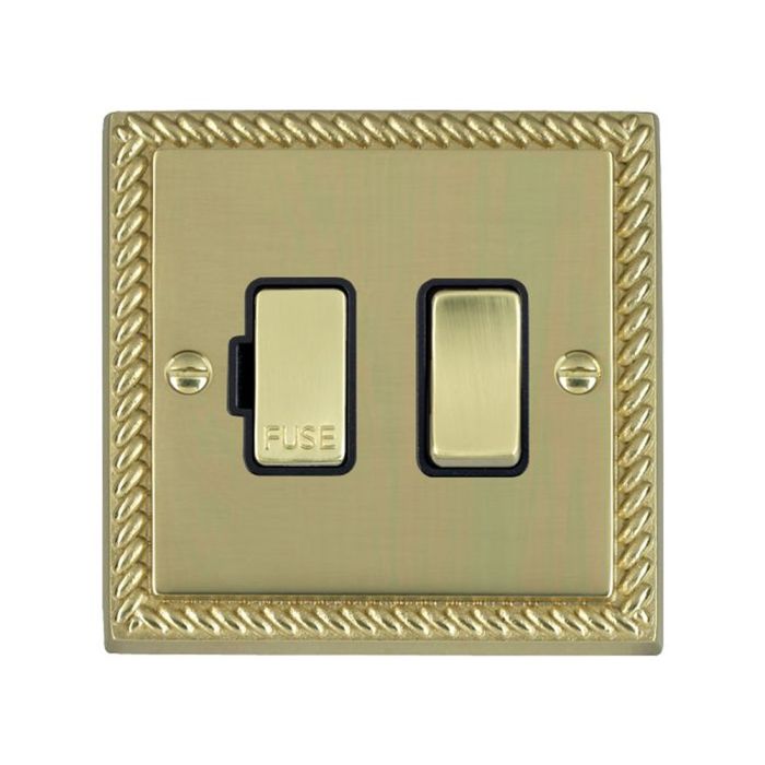 Hamilton 90SPPB-B Polished Brass Switched Connection Unit 13A