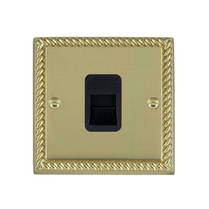 Hamilton 90TCMB Polished Brass Telephone Master Socket