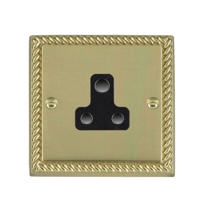 Hamilton 90US5B Polished Brass Unswitched 5A Socket