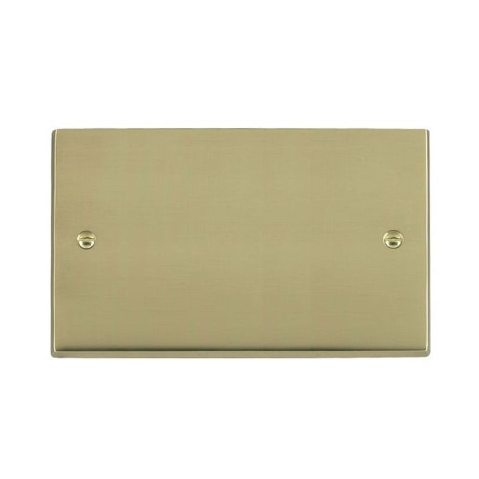 Hamilton 92BPD Polished Brass Double Blank Plate