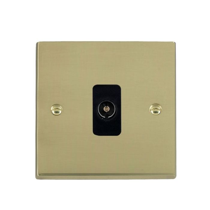 Hamilton 92TVB Polished Brass TV Socket