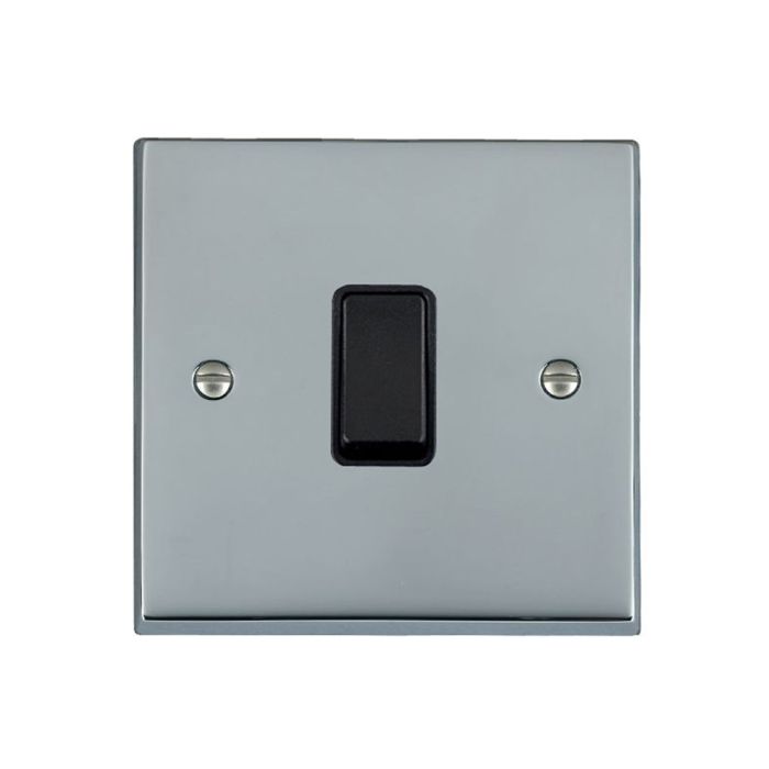 Hamilton 95R21BL-B Polished Chrome Light Switch 1 Gang 10A