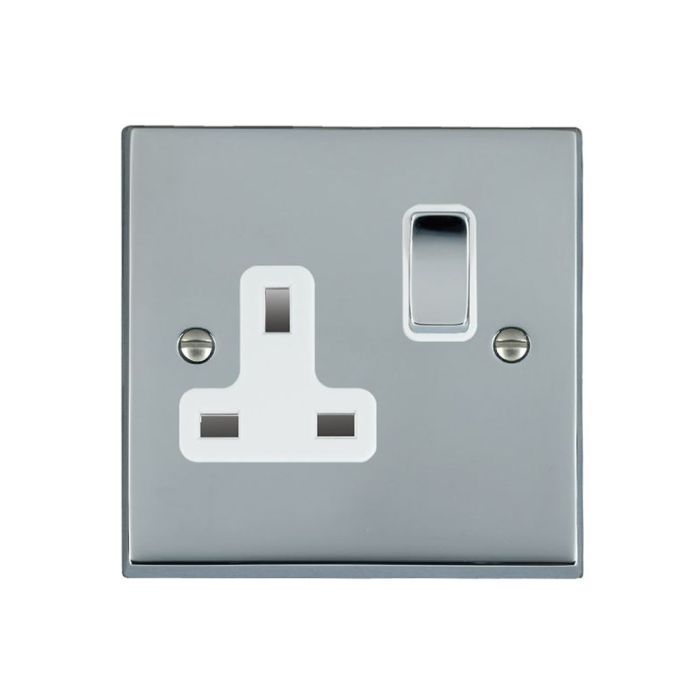 Hamilton 95SS1BC-W Polished Chrome Switched Socket 1 Gang 13A