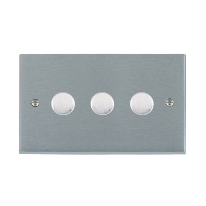 Hamilton 963X40 Satin Chrome Dimmer Switch 3 Gang 400W