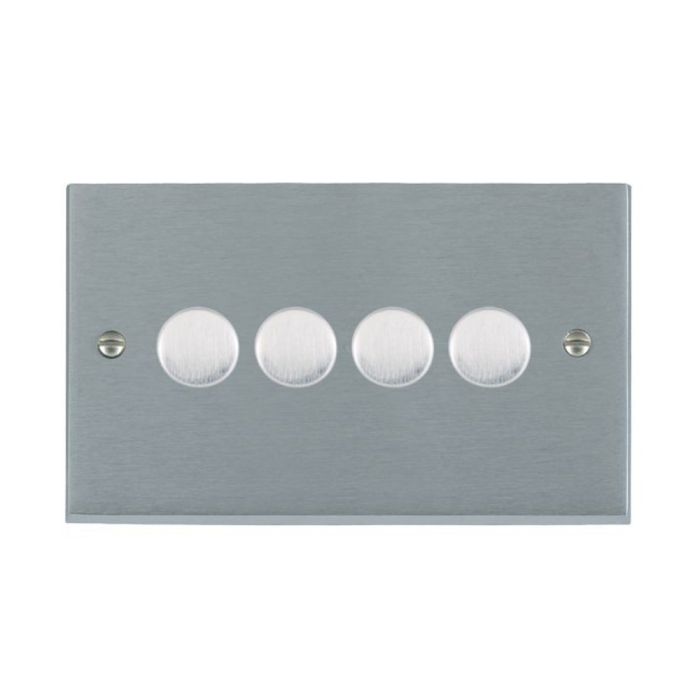 Hamilton 964X40 Satin Chrome Dimmer Switch 4 Gang 400W