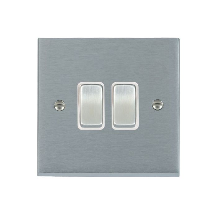 Hamilton 96R32SC-W Satin Chrome Switch Intermediate 2 Gang